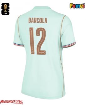 Franța Bradley Barcola #12 Echipament de Fotbal Replică Mondial 2026 Femei Deplasare